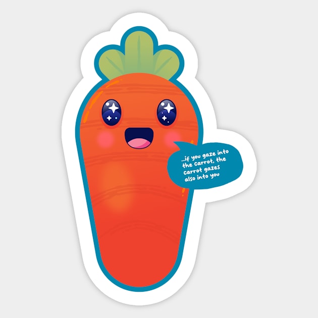 Nietzschean Carrot Sticker by wnathans